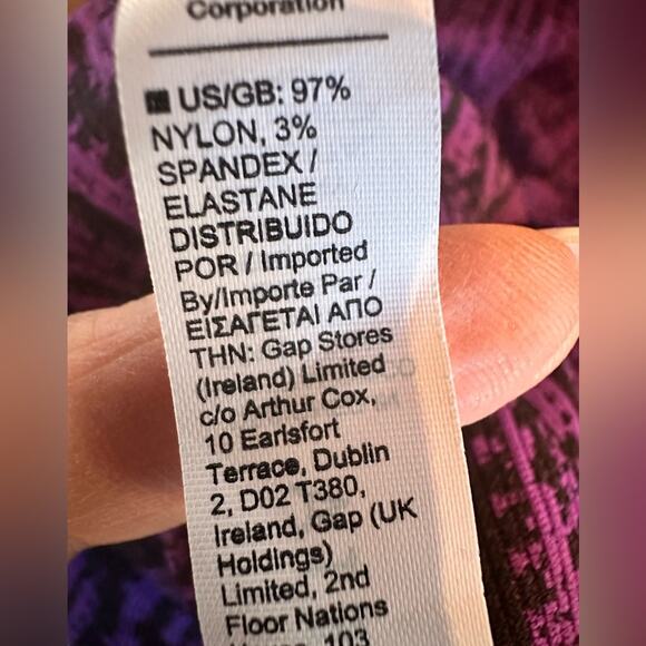 ATHLETA Flurry Elemental Turtleneck Black /Violet Size Large - Picture 12 of 12